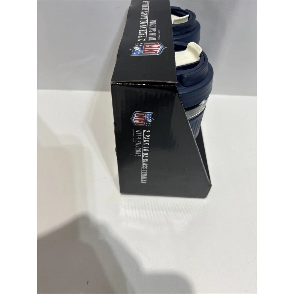 New England Patriots 2025 Officially NFL Licensed 16oz Glass Tumblers 16oz New